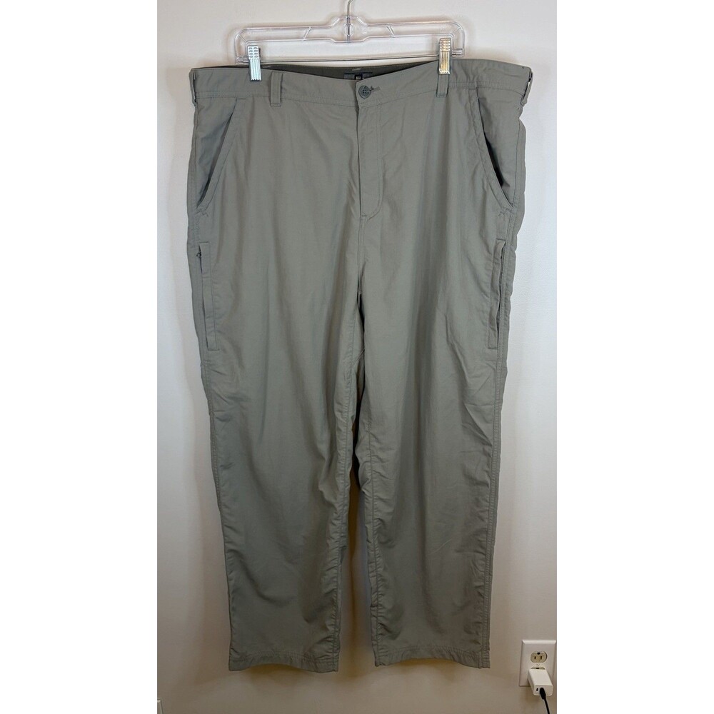 REI Co Op Men's Size 42x30 Nylon Pants Beige Performance Hiking UPF 50+  Outdoor
